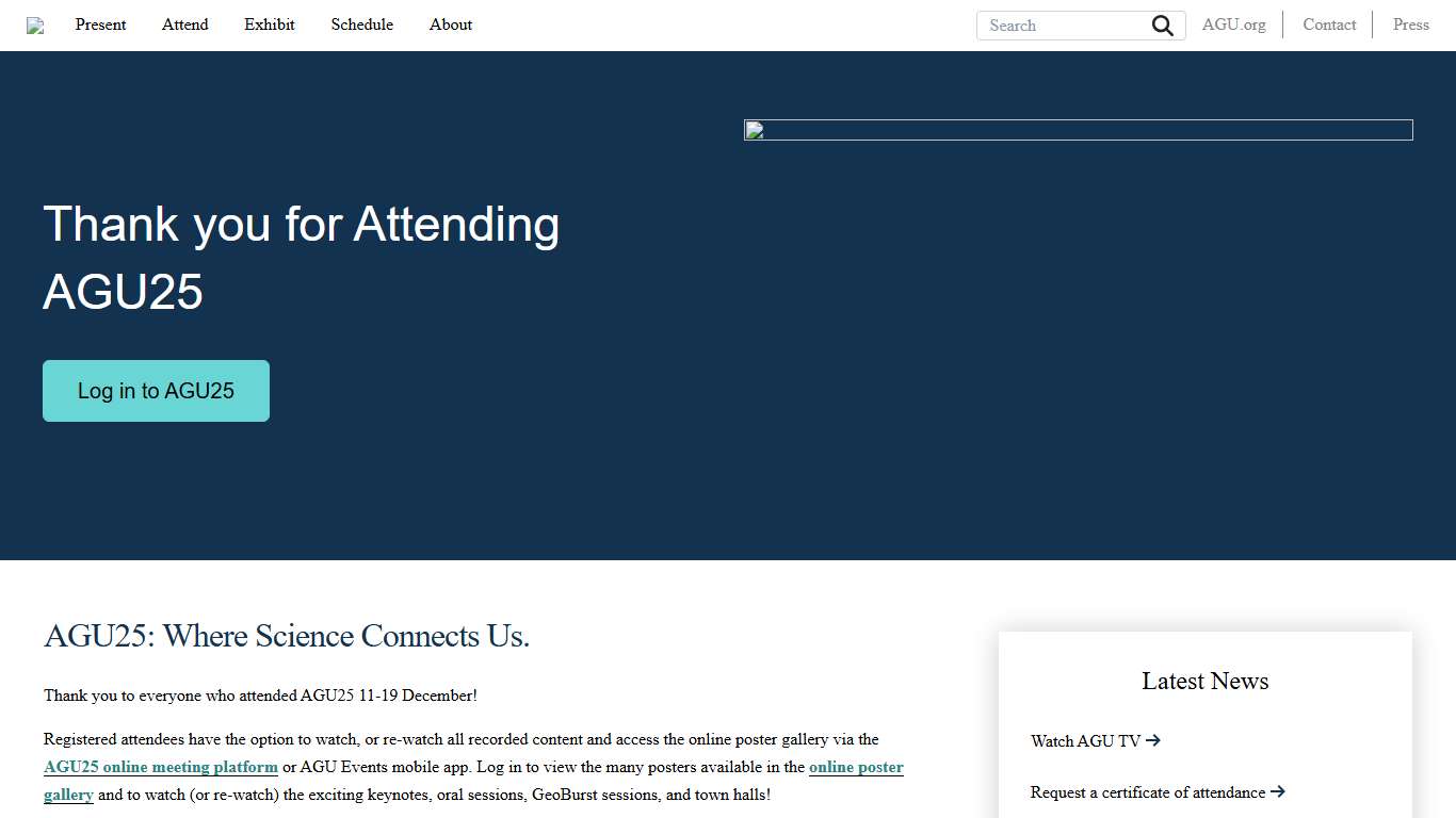 AGU25 Annual Meeting AGU